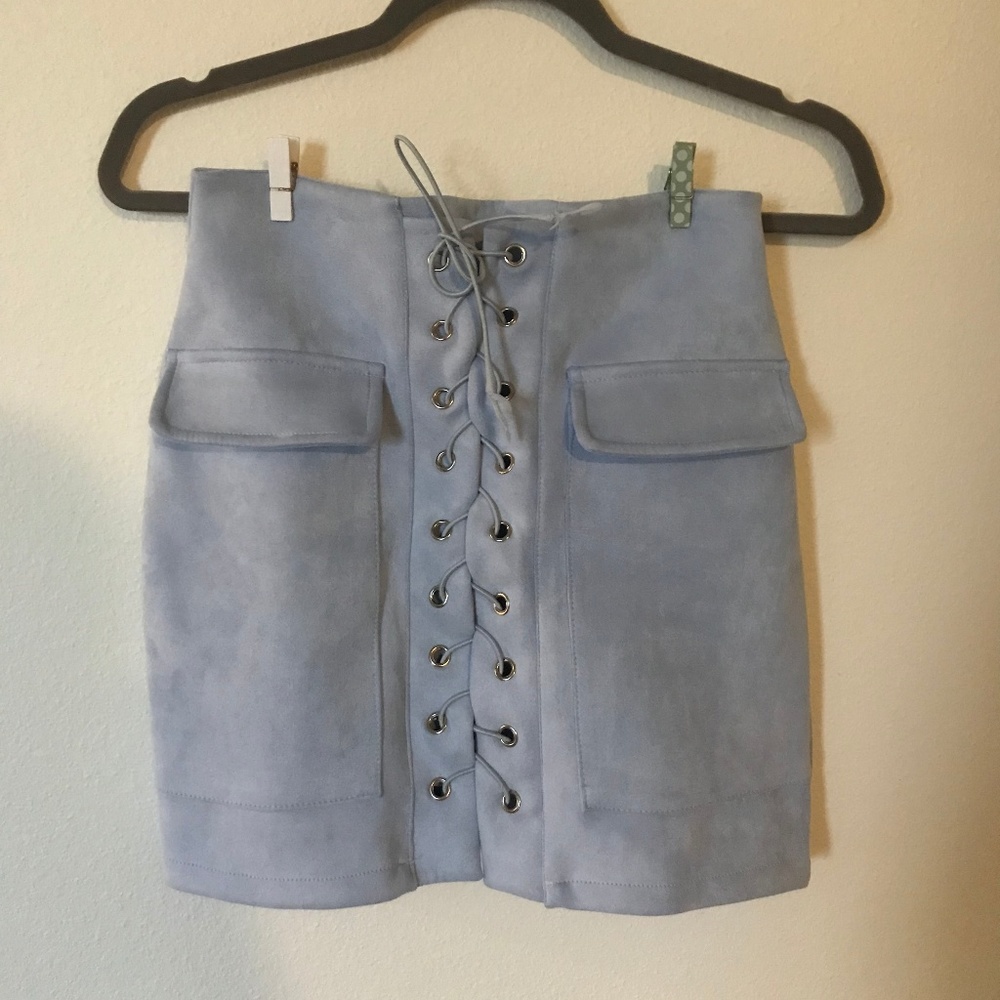 Women's Trendy Blue Skirt